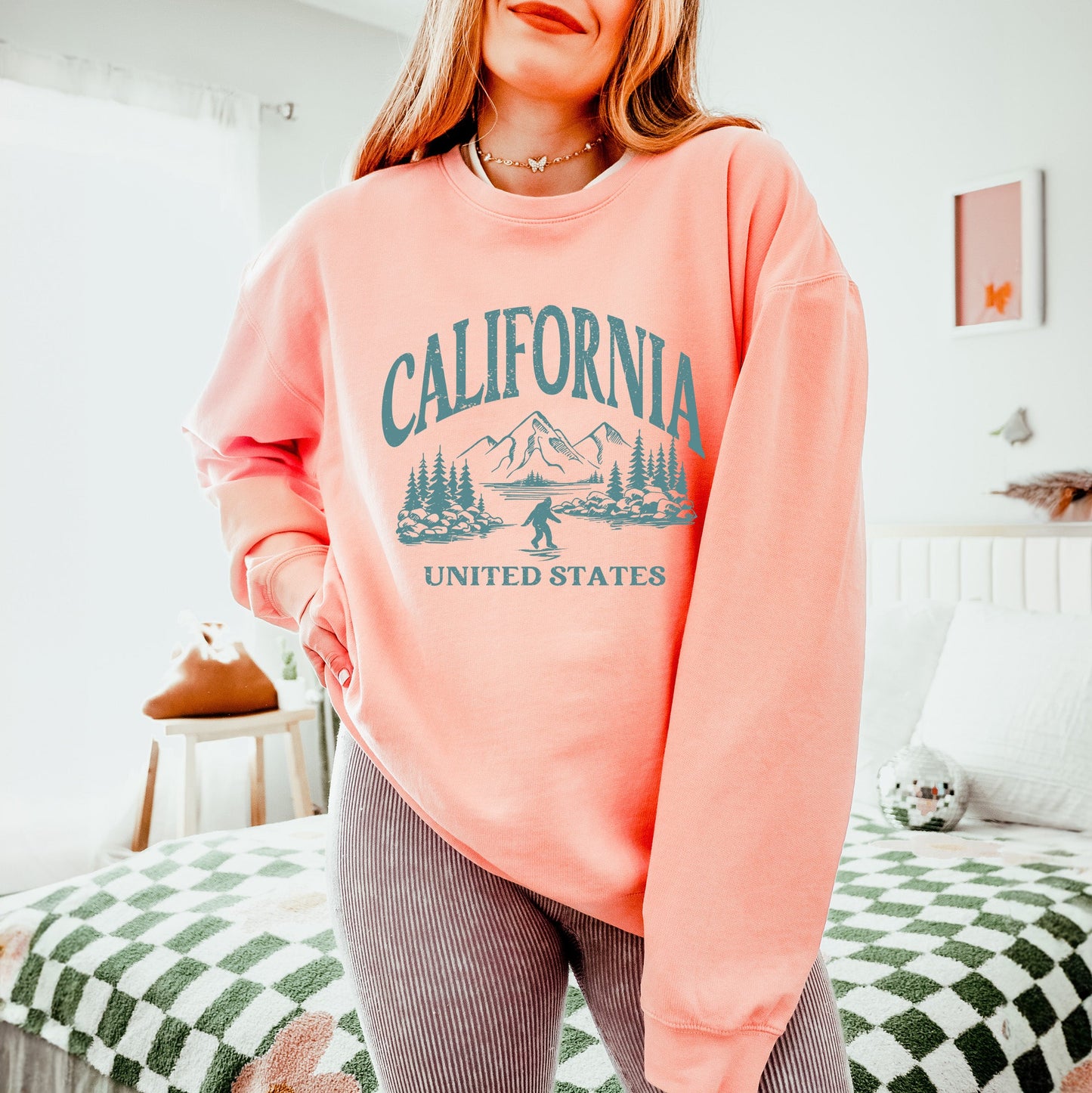 California Forest Scene | Lightweight Garment Dyed Sweatshirt