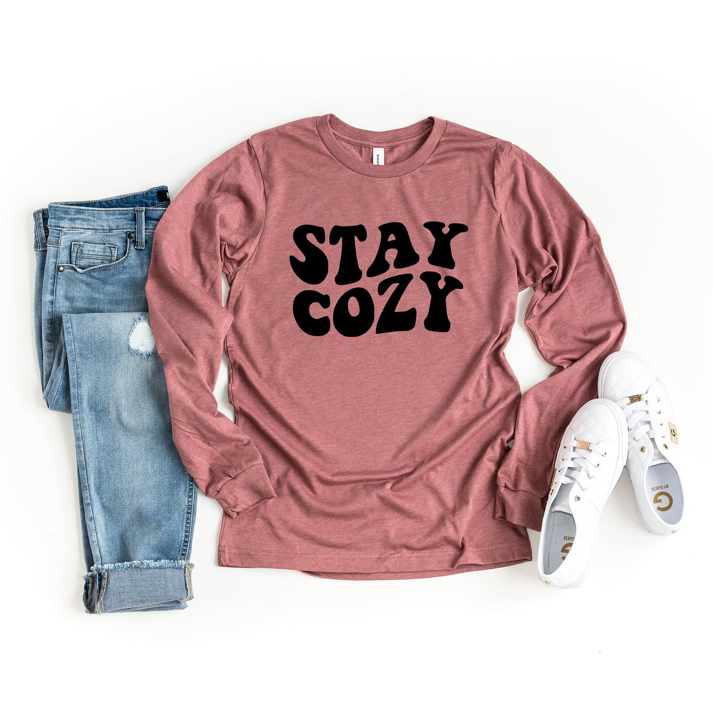 Stay Cozy | Long Sleeve Graphic Tee