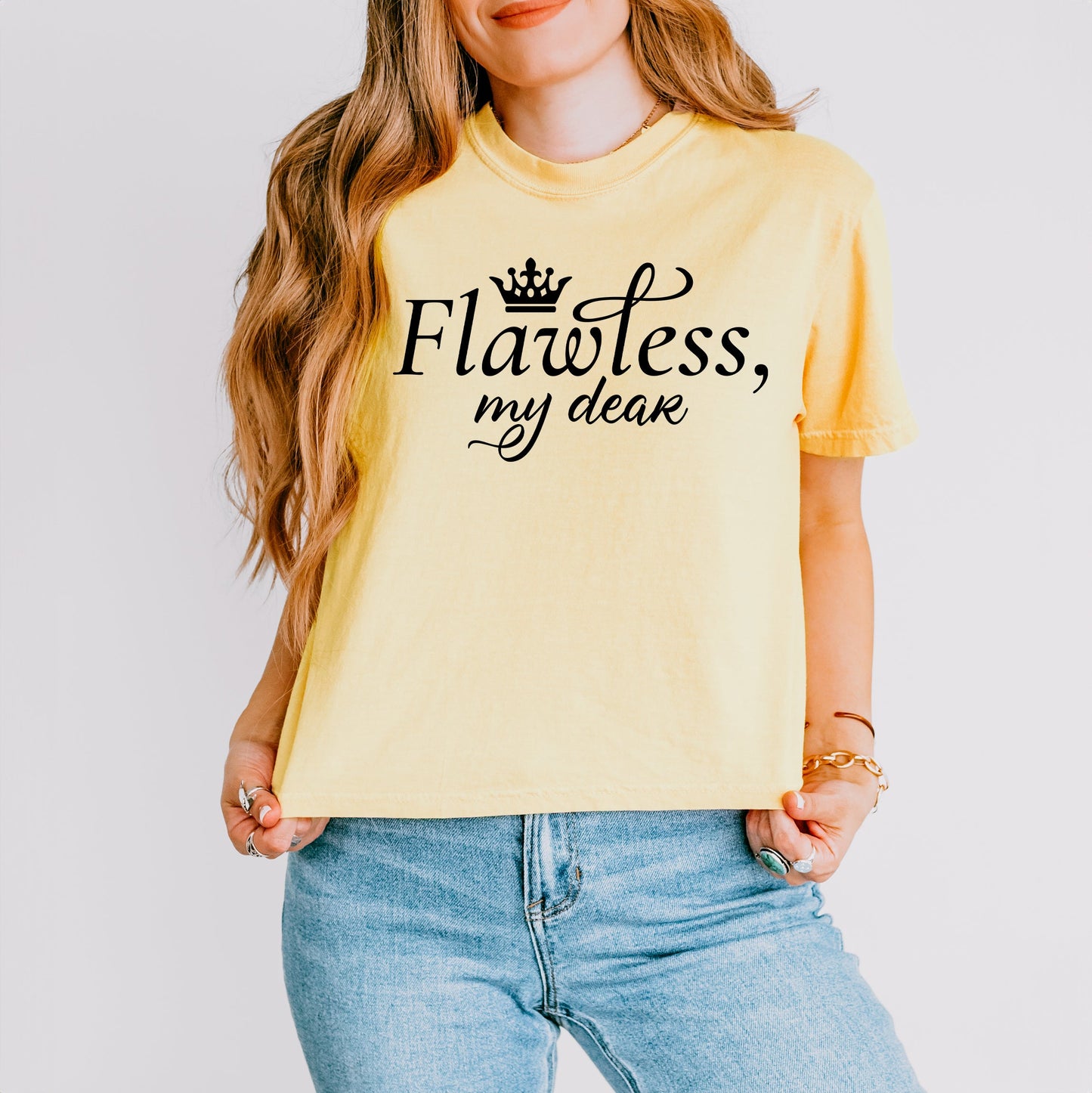 Flawless My Dear | Relaxed Fit Cropped Tee