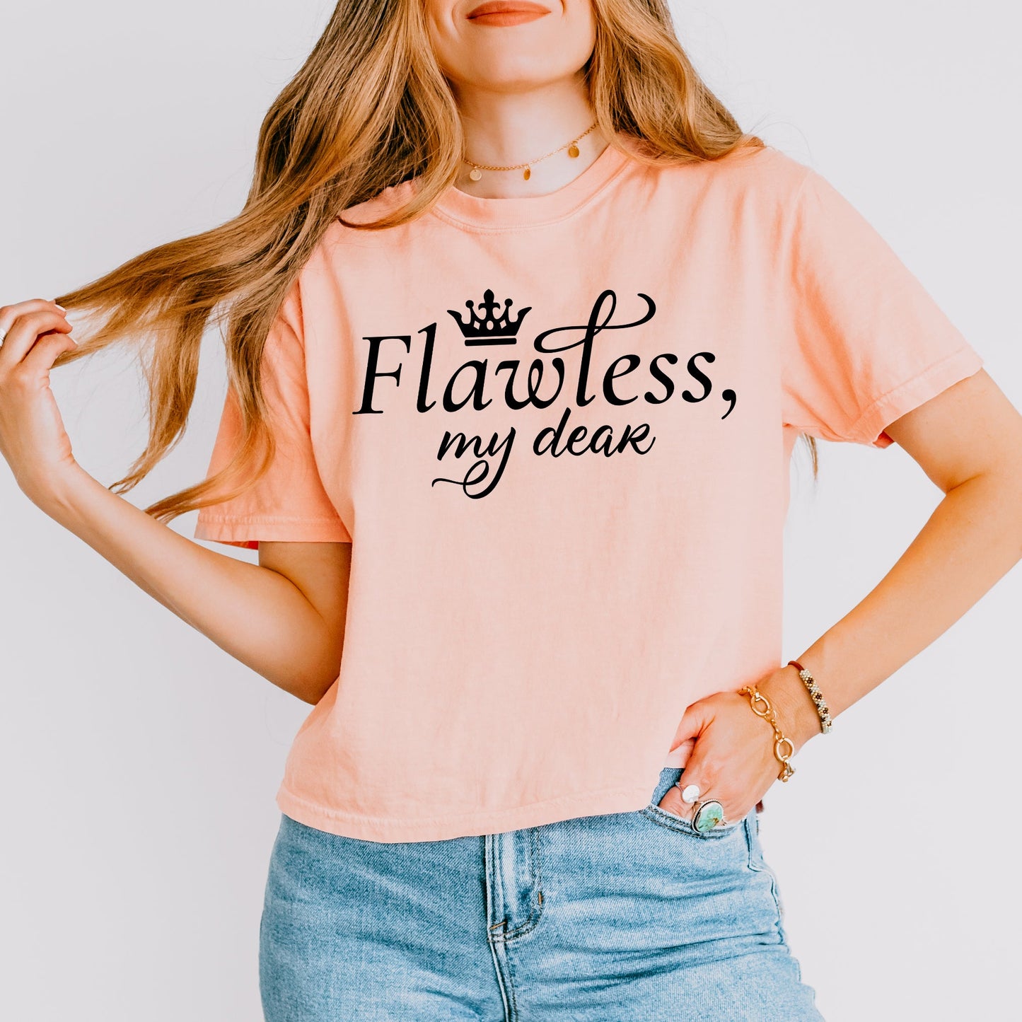 Flawless My Dear | Relaxed Fit Cropped Tee