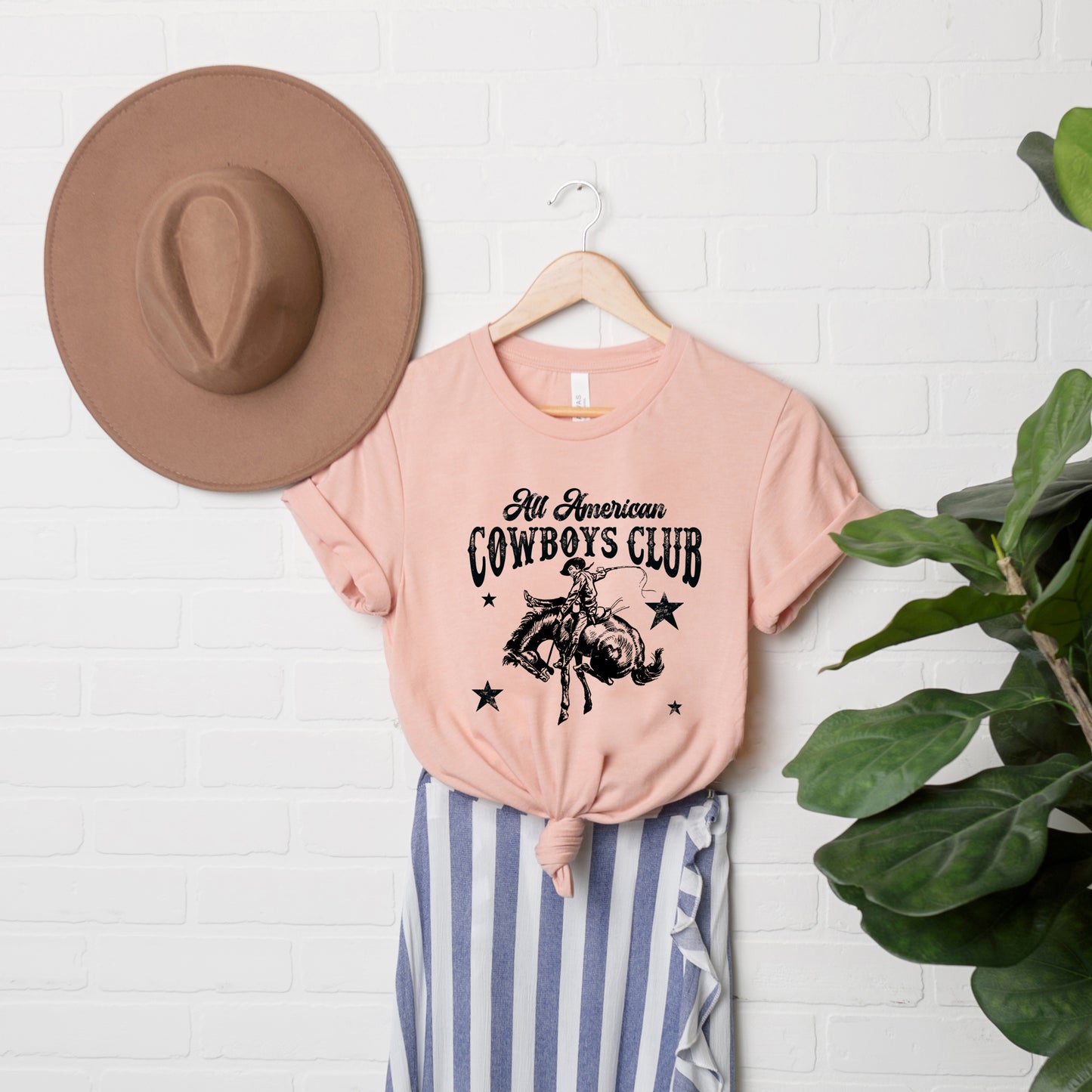 All American Cowboys Club | Short Sleeve Crewneck