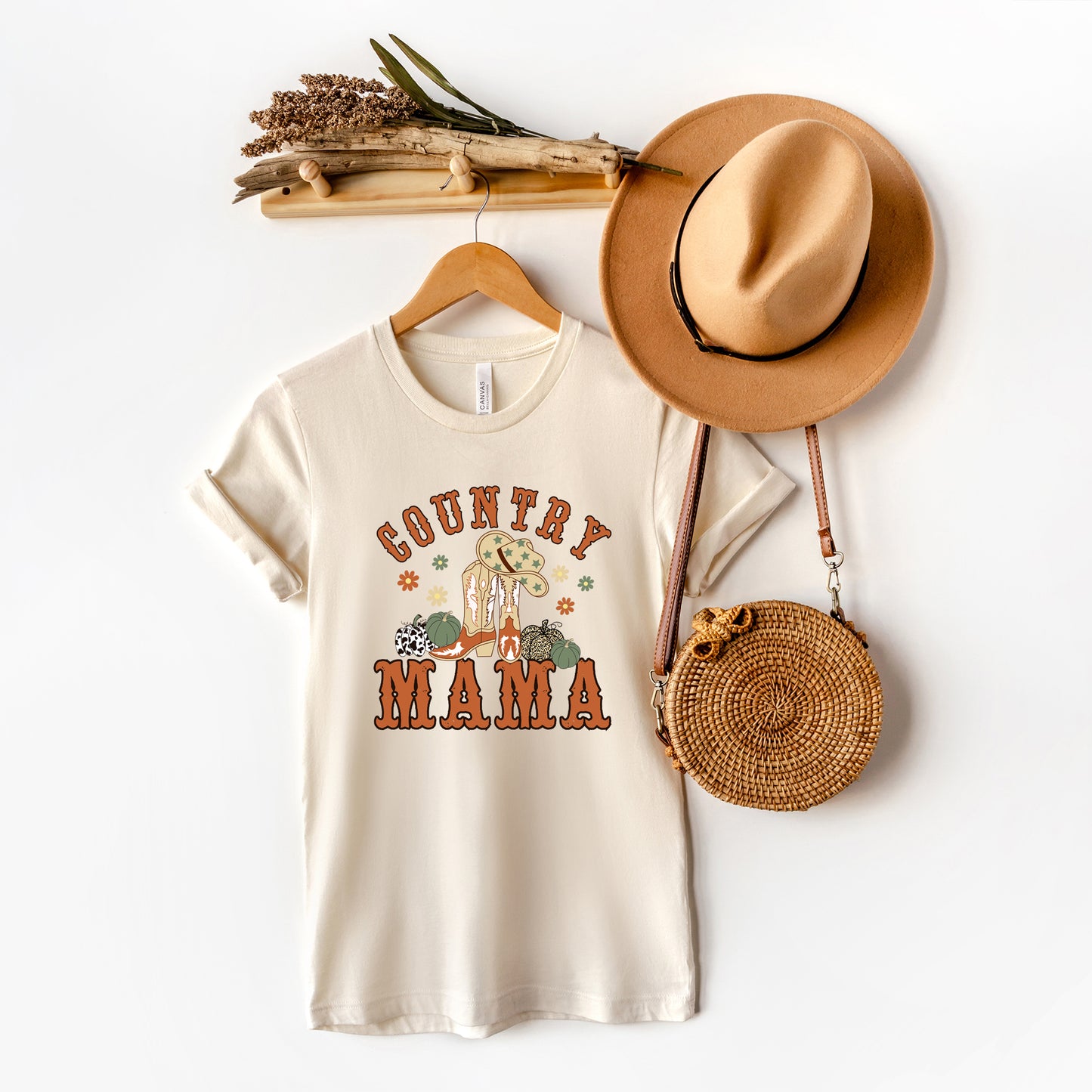 Country Mama Boots | Short Sleeve Crewneck