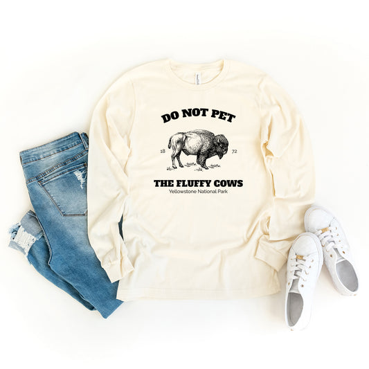 Yellowstone Fluffy Cows | Long Sleeve Crewneck