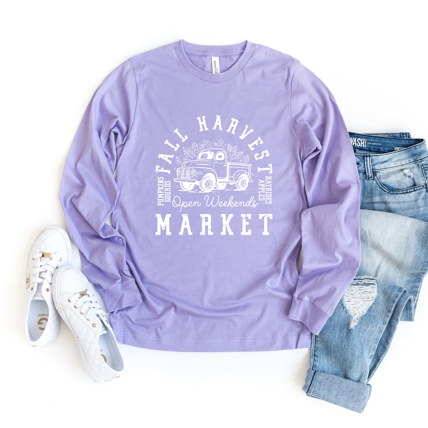 Fall Harvest Market | Long Sleeve Crewneck