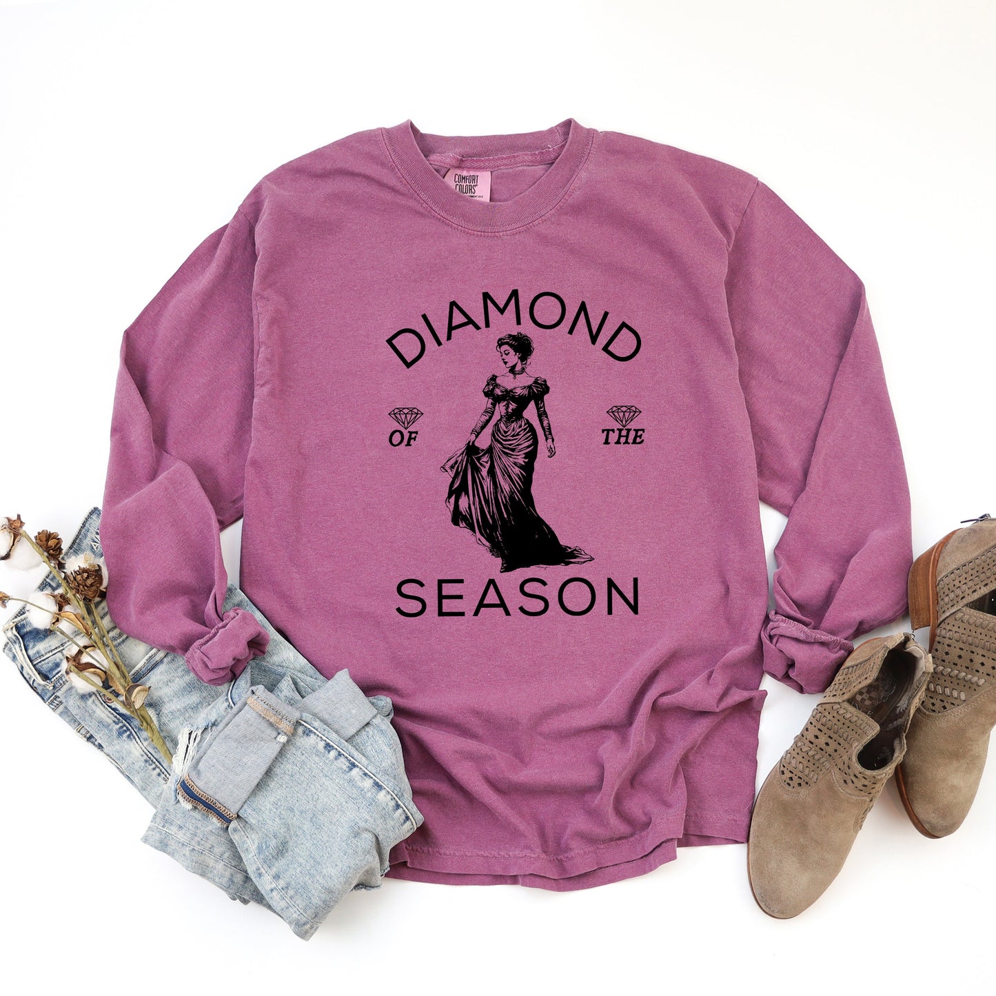 Diamond Season | Garment Dyed Long Sleeve