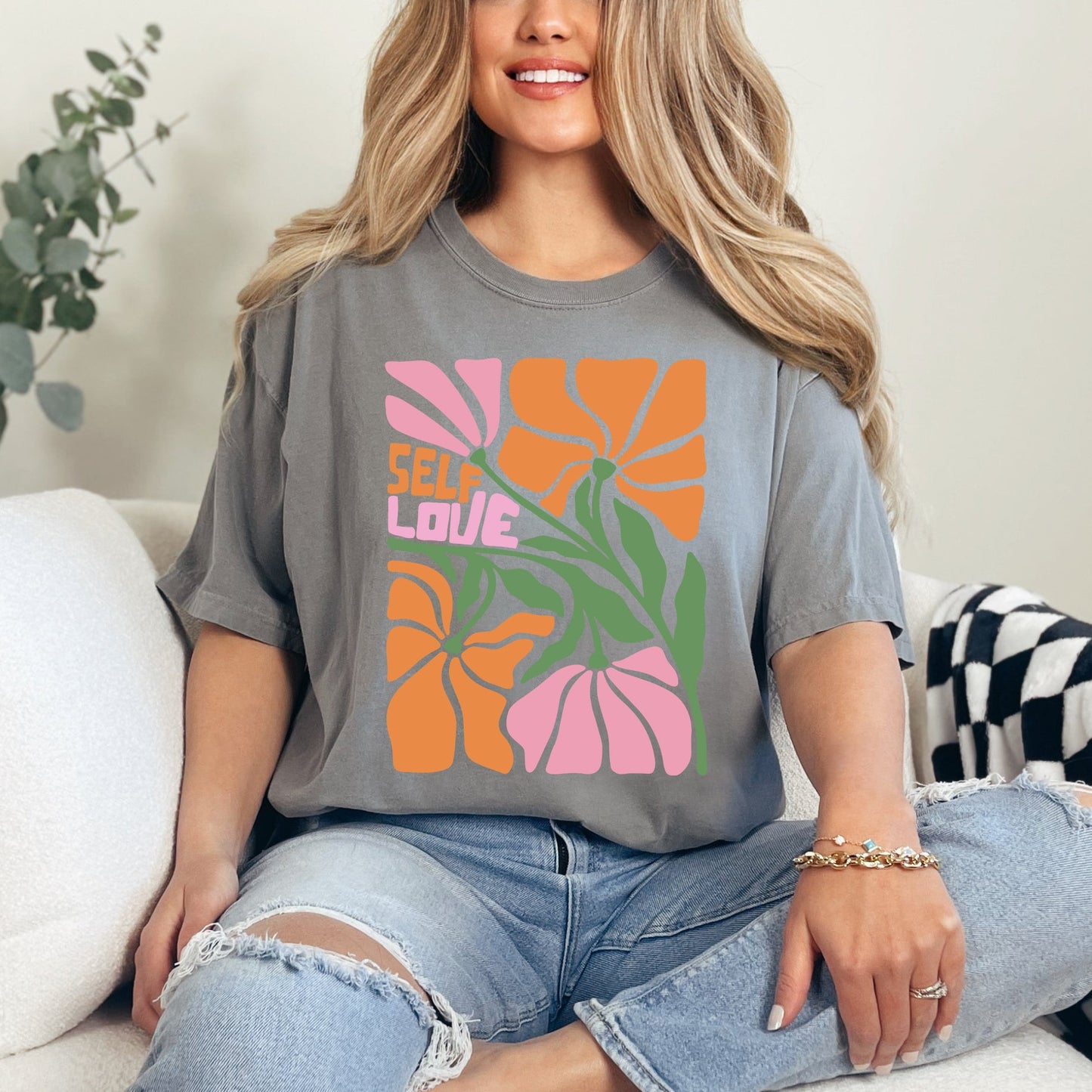 Boho Self Love  | Garment Dyed Short Sleeve Tee