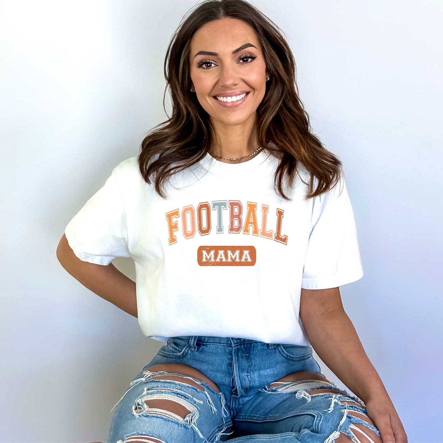 Varsity Football Mama | Garment Dyed Tee