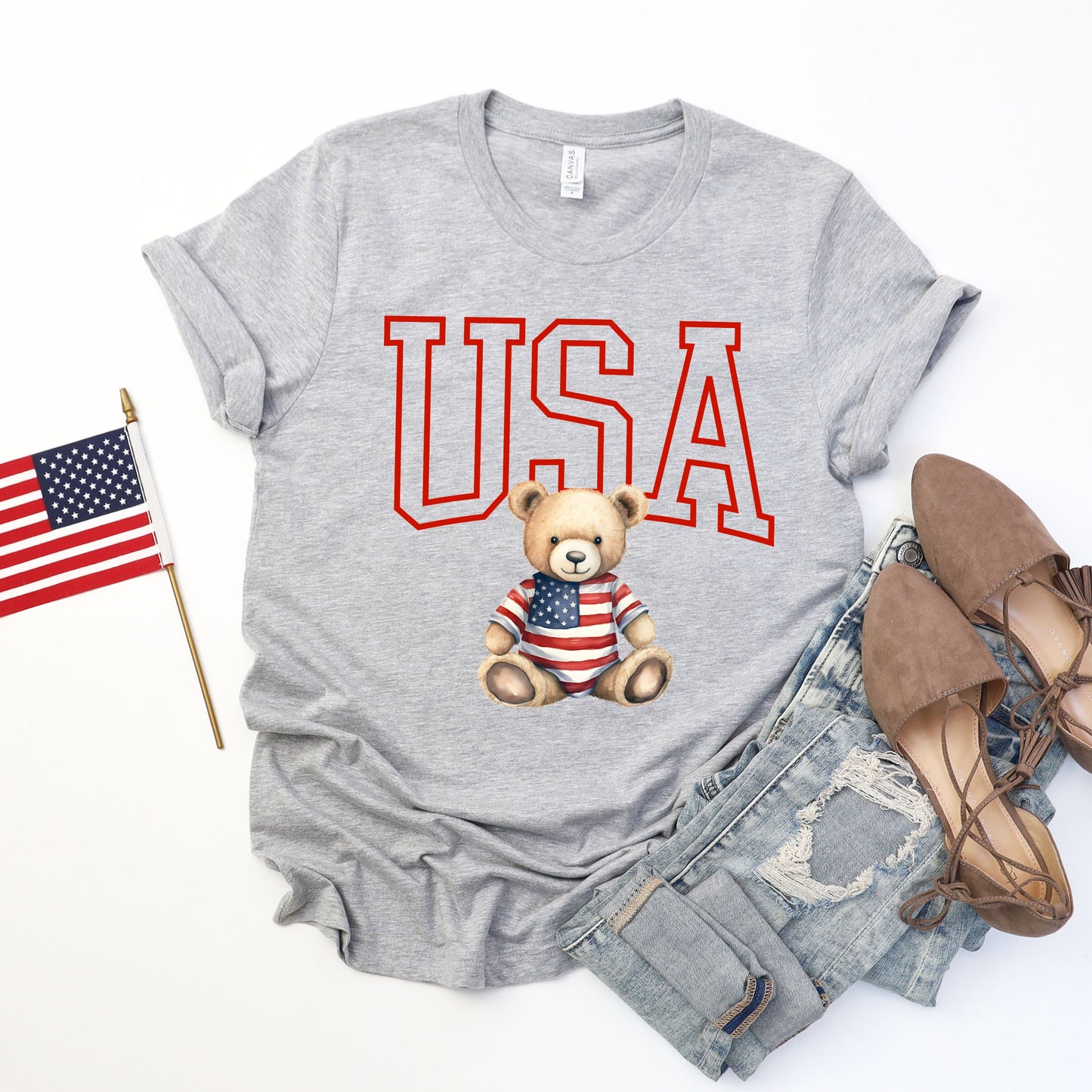 USA Bear | Short Sleeve Graphic Tee