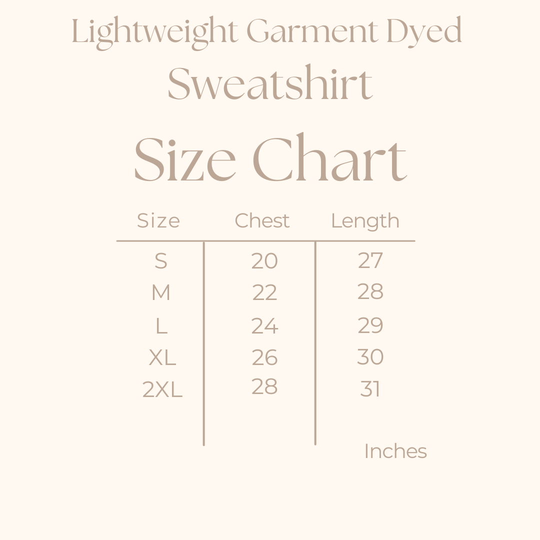 Varsity Sweater Weather | Lightweight Garment Dyed Sweatshirt