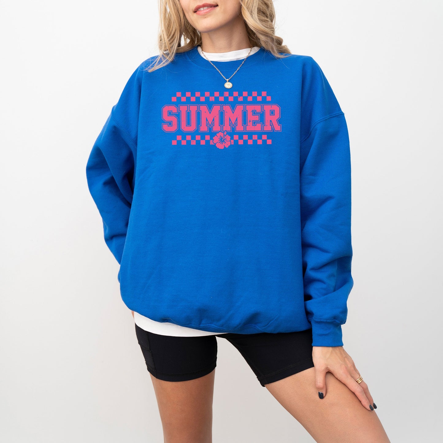 Checkered Summer Varsity | Sweatshirt