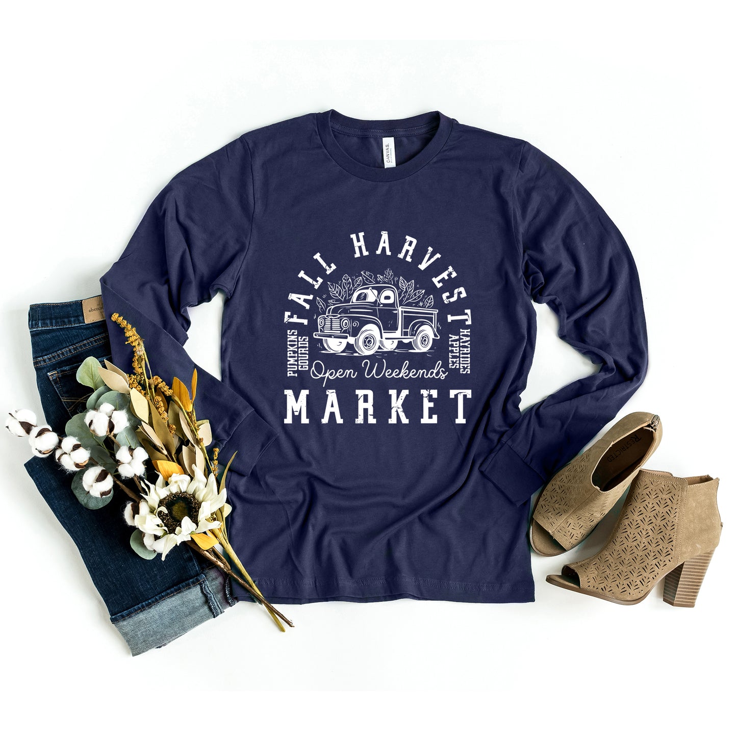 Fall Harvest Market | Long Sleeve Crewneck