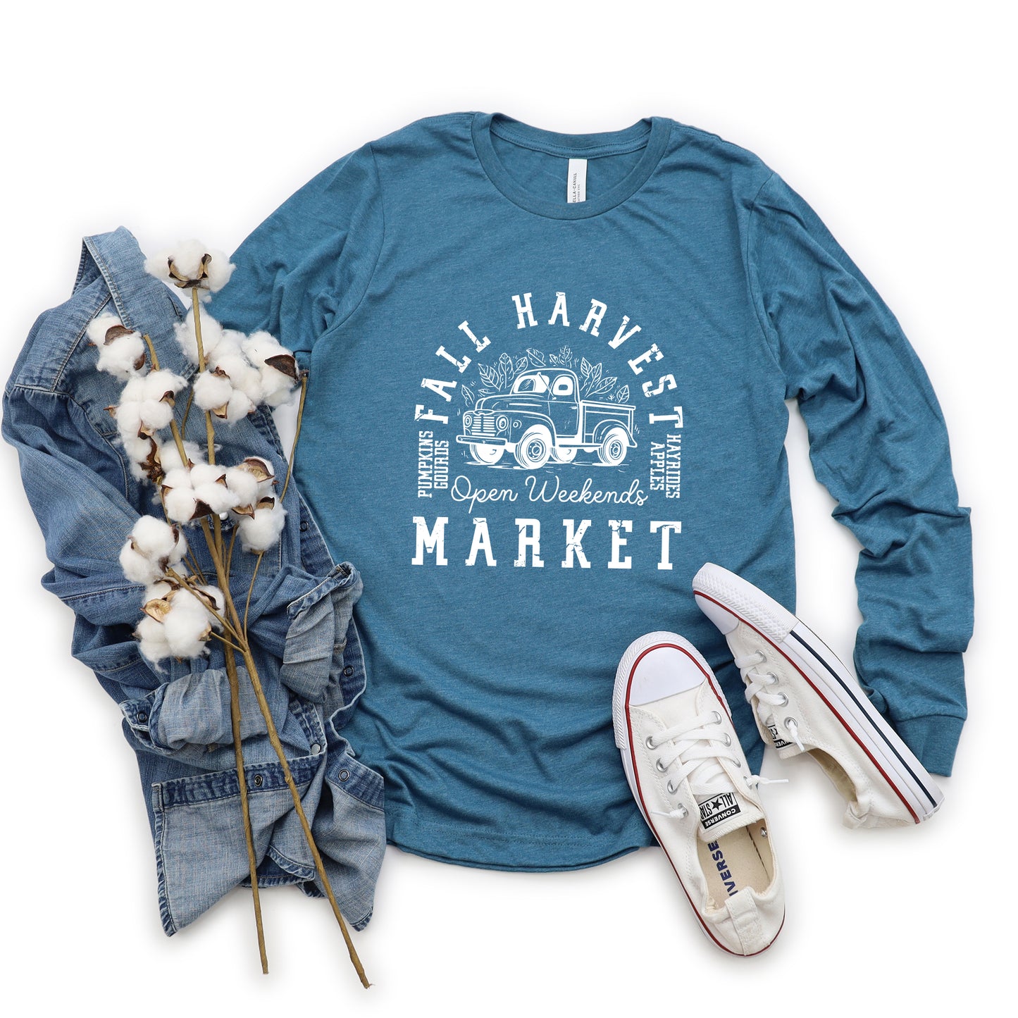 Fall Harvest Market | Long Sleeve Crewneck