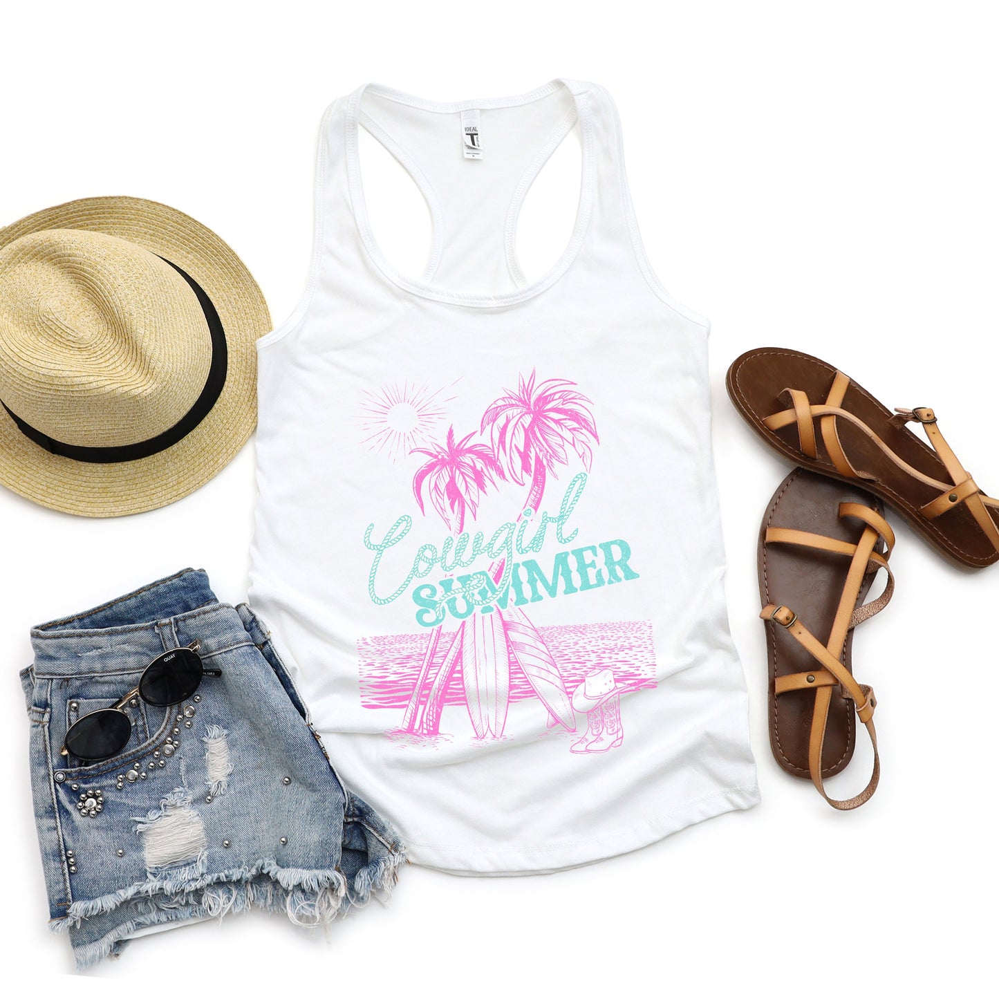 Cowgirl Summer | Racerback Tank