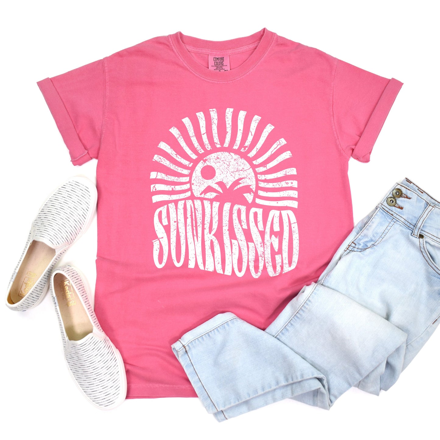 Sunkissed Rays Distressed | Garment Dyed Short Sleeve Tee