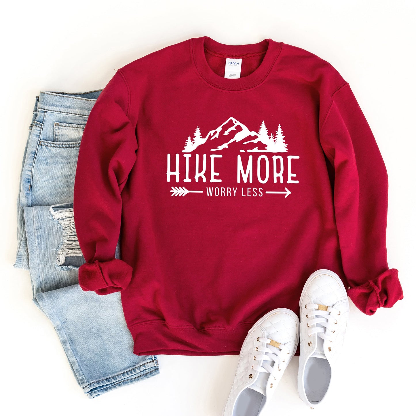 Hike More Worry Less | Sweatshirt