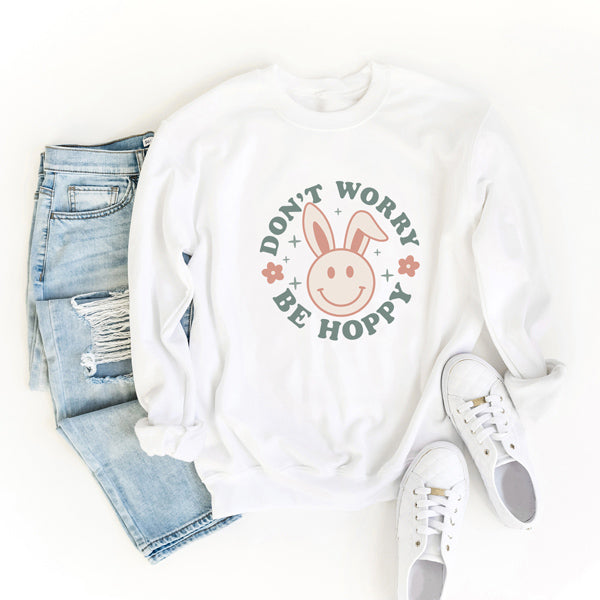 Be Hoppy Smiley Bunny | Sweatshirt