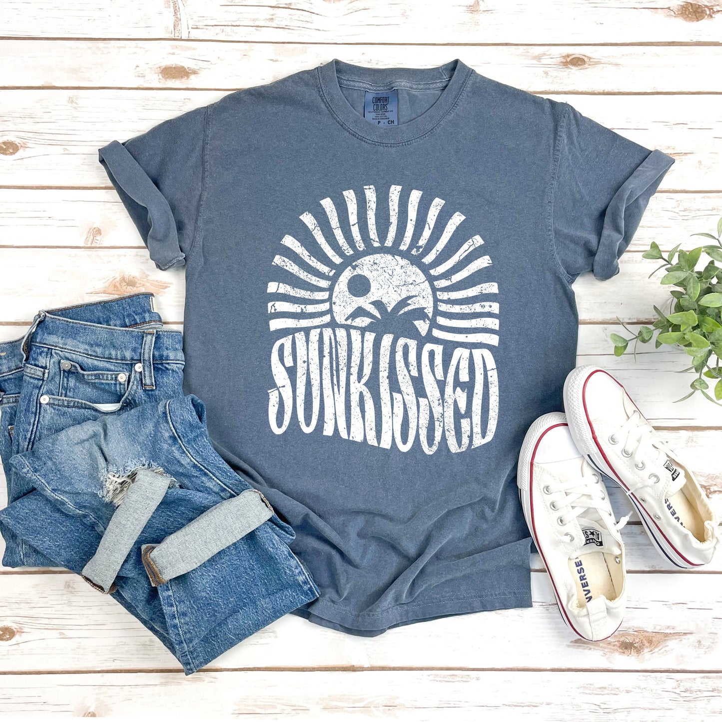 Sunkissed Rays Distressed | Garment Dyed Short Sleeve Tee