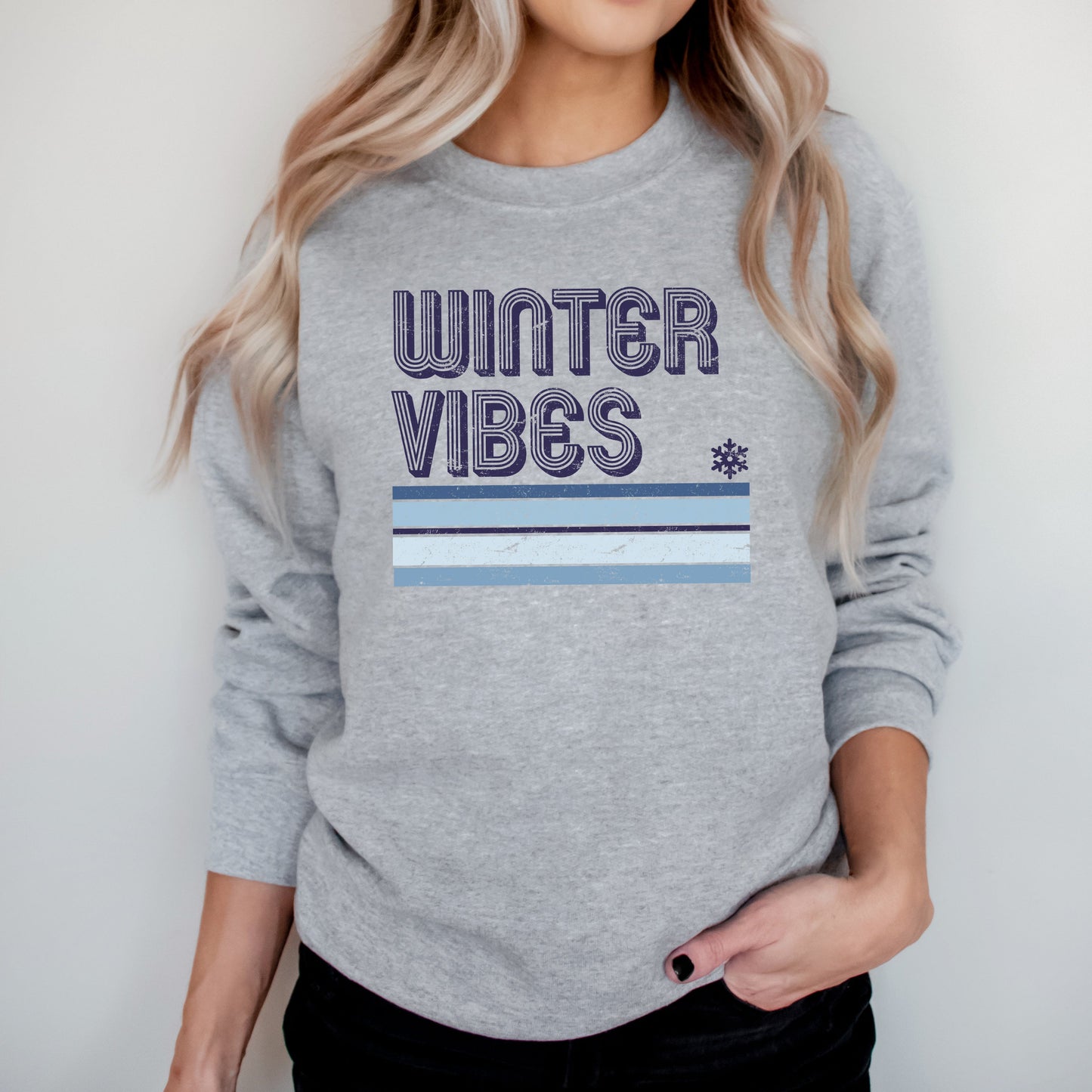 Winter Vibes Stripes | Sweatshirt