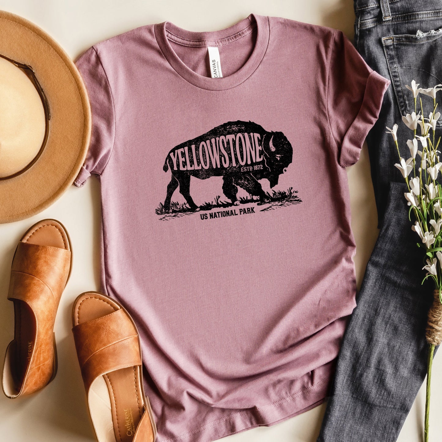 Yellowstone Bison | Short Sleeve Graphic Tee