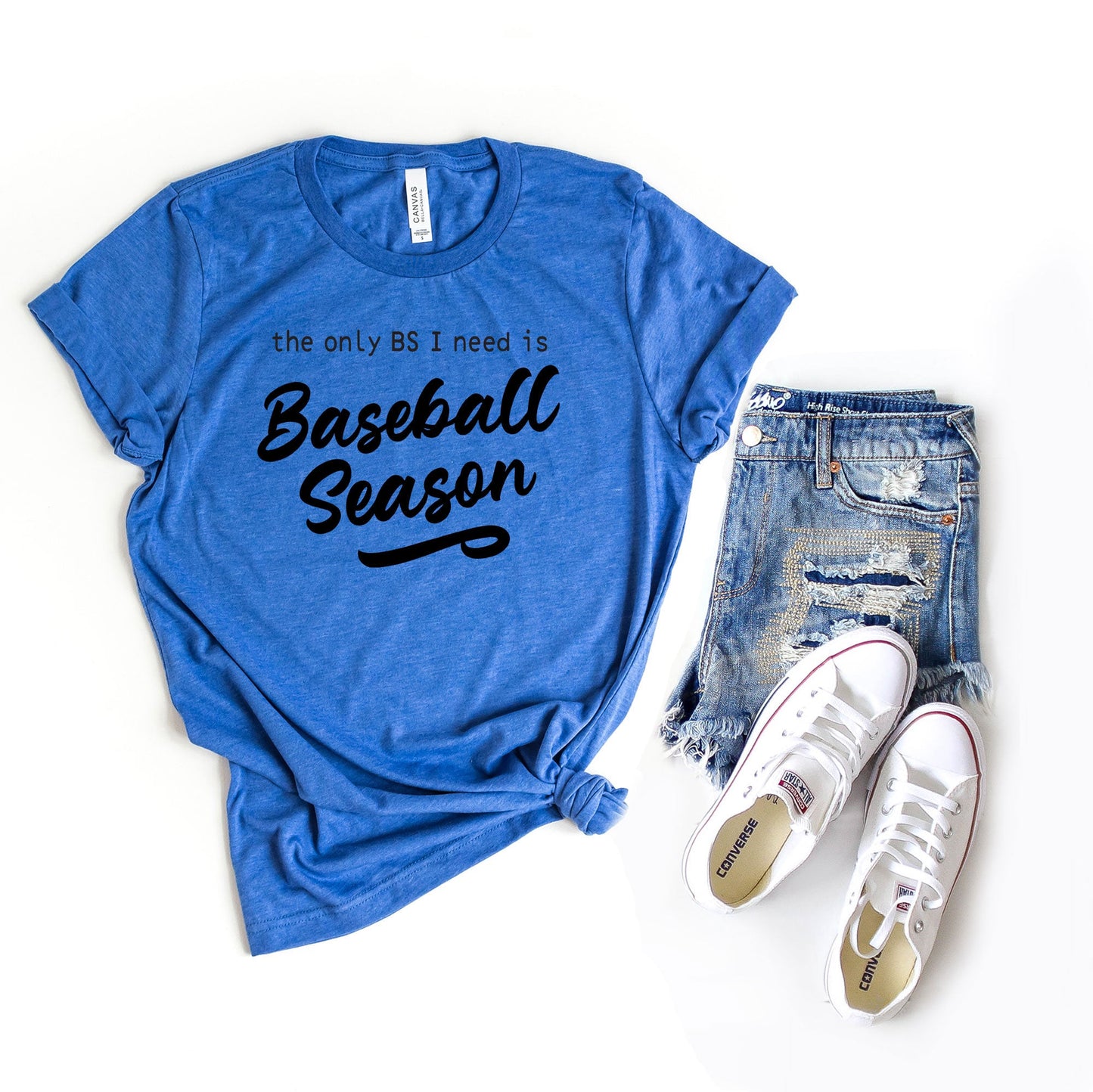 The Only BS I Need Is Baseball Season | Short Sleeve Graphic Tee