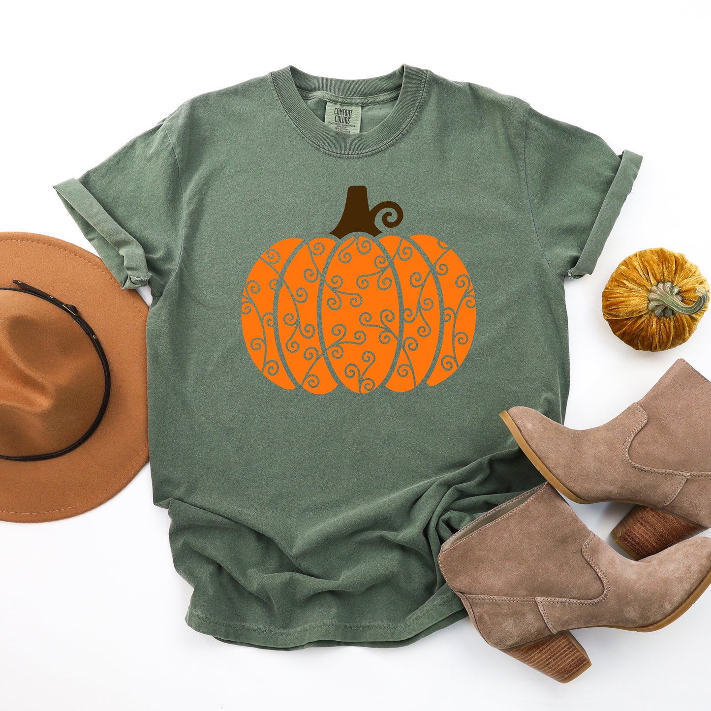 Pumpkin Swirl | Garment Dyed Tee