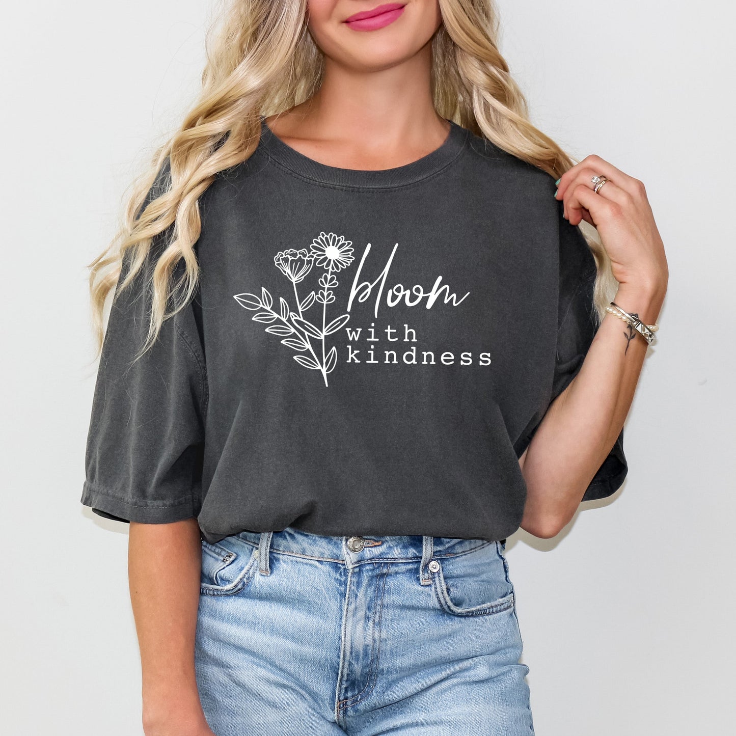 Bloom With Kindness Wildflower | Garment Dyed Tee