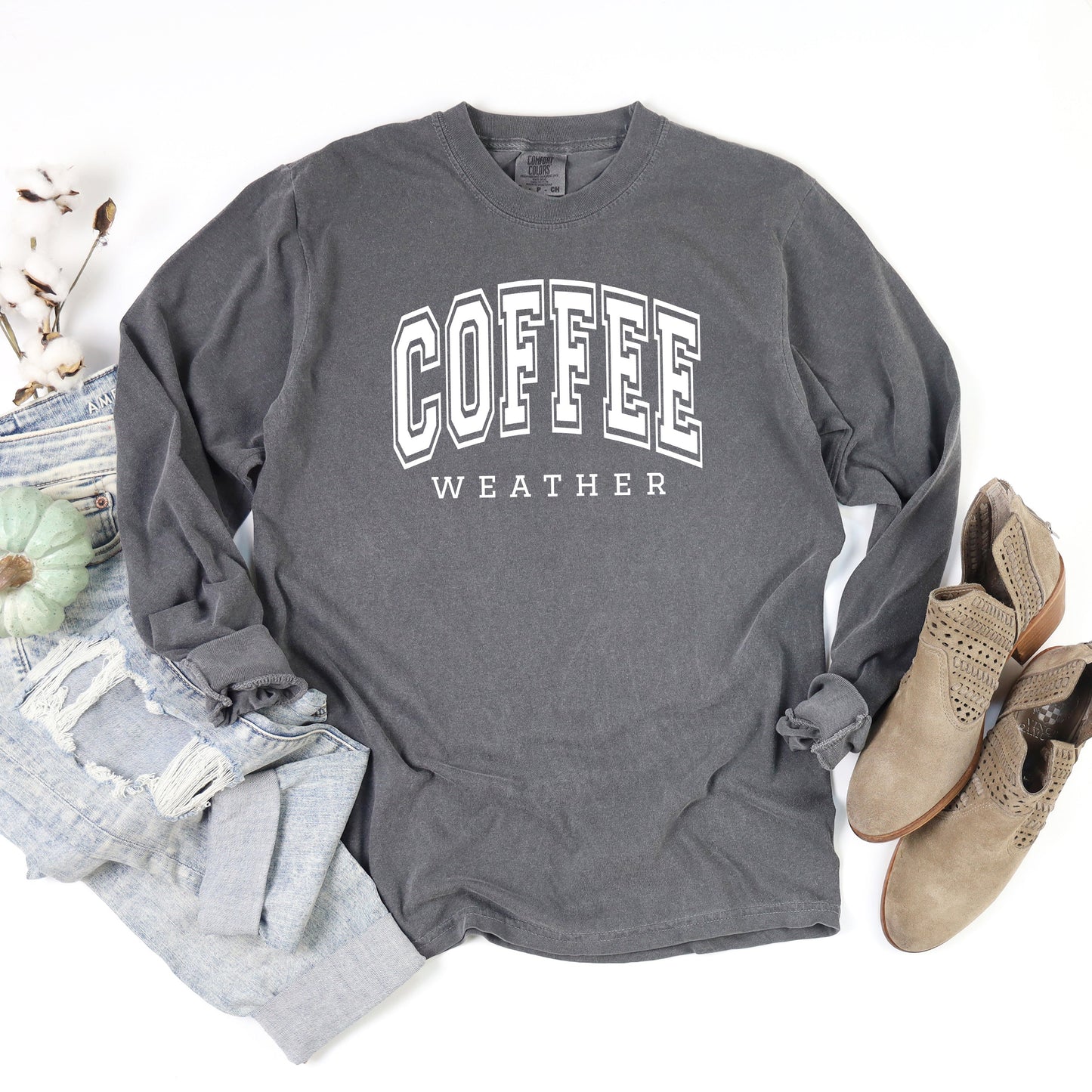 Coffee Weather | Garment Dyed Long Sleeve