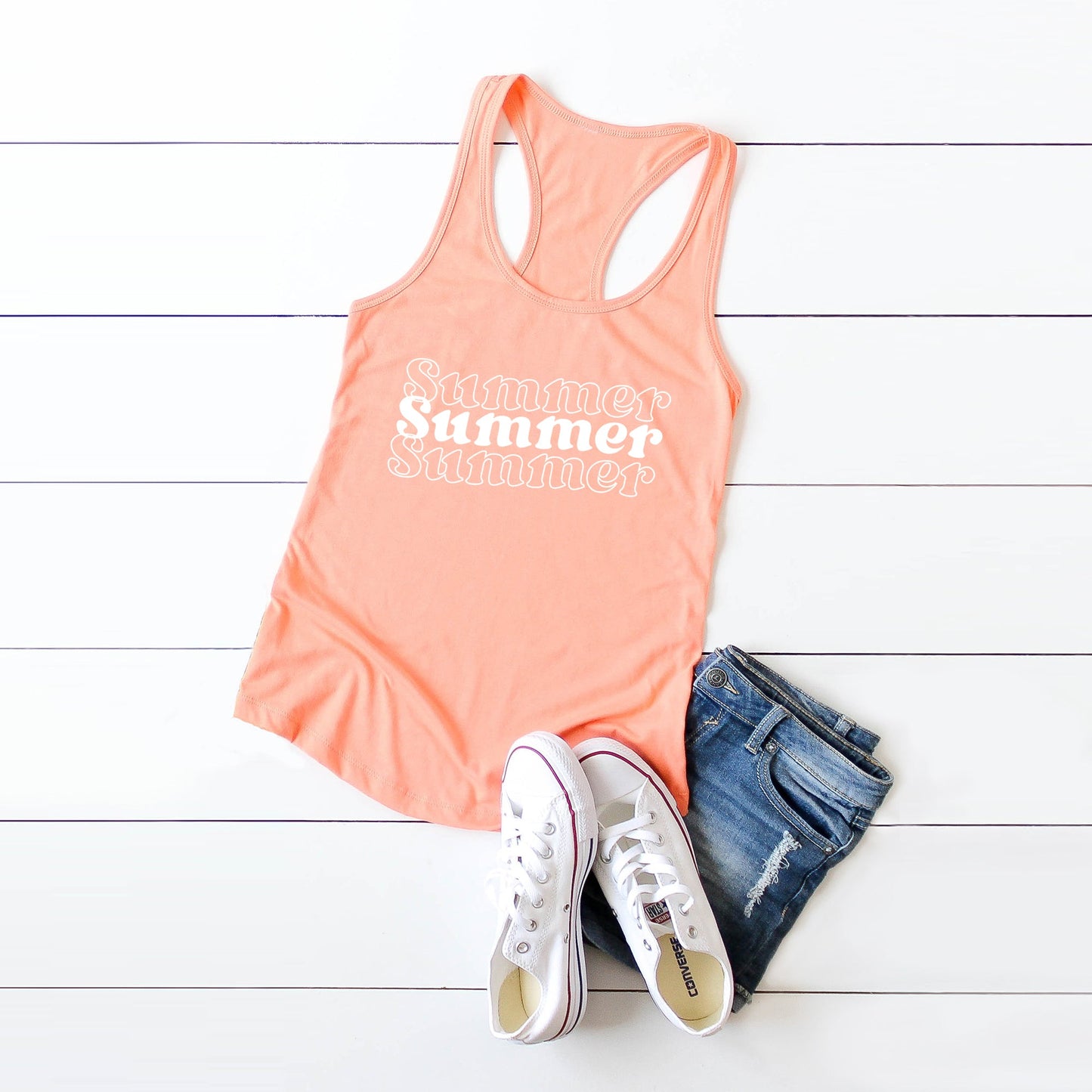 Summer Stacked | Racerback Tank