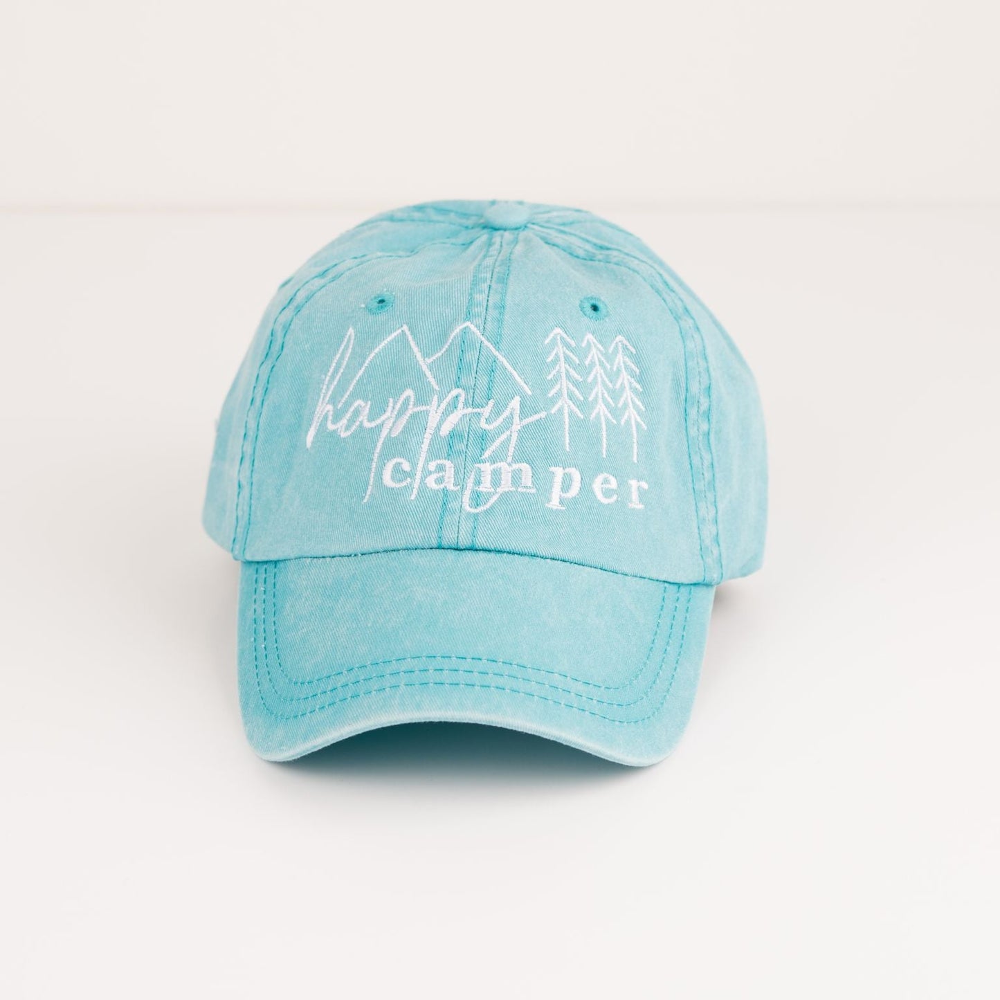 Embroidered Happy Camper Trees | Canvas Hat