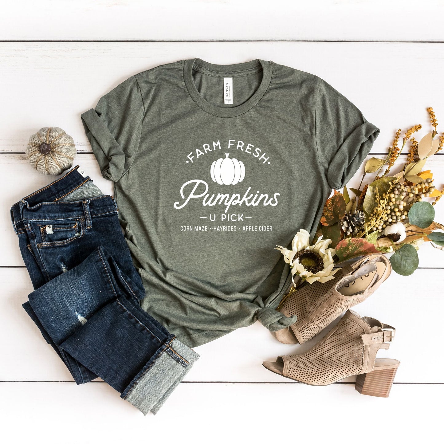 Farm Fresh Pumpkins | Short Sleeve Crew Neck