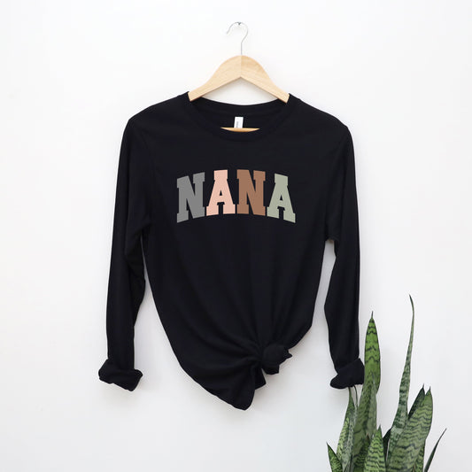 Nana Colorful | Long Sleeve Crew Neck