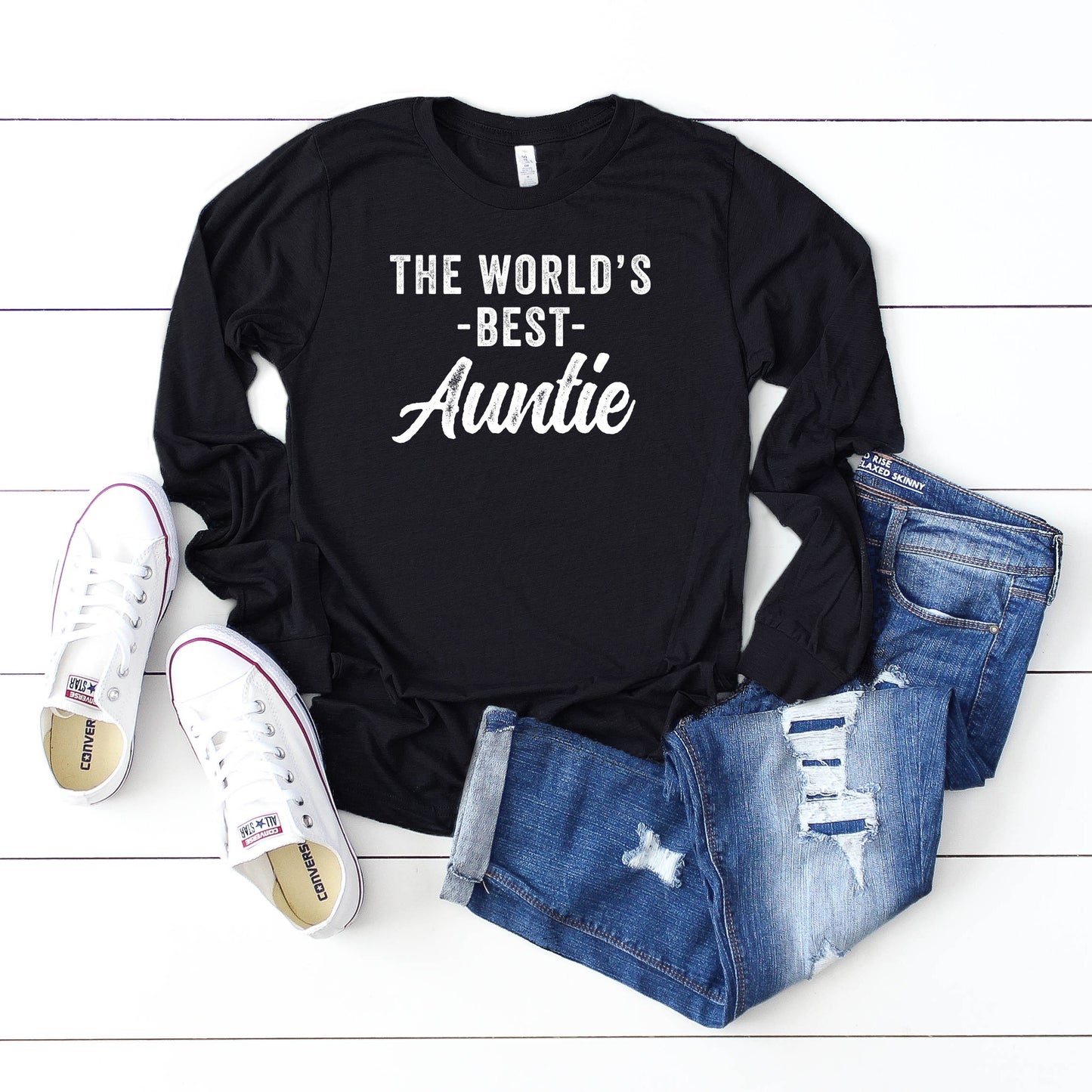 The World's Best Auntie | Long Sleeve Crew Neck