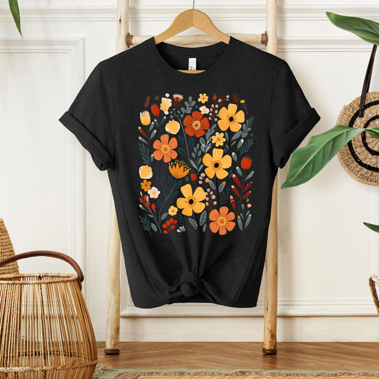 Nature Wildflowers | Short Sleeve Crew Neck