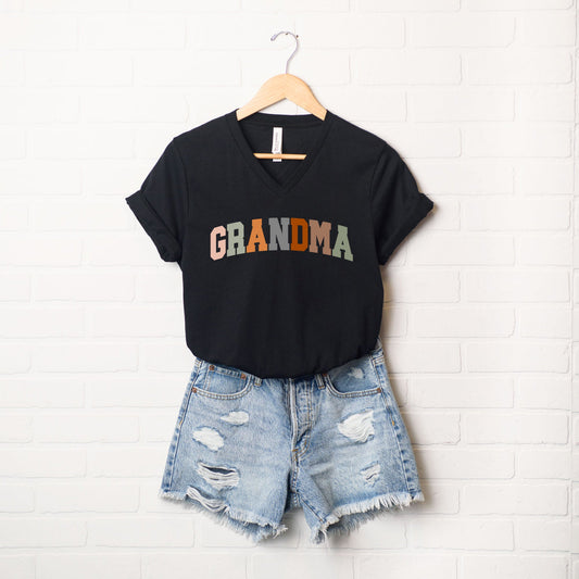 Grandma Colorful | Short Sleeve V-Neck