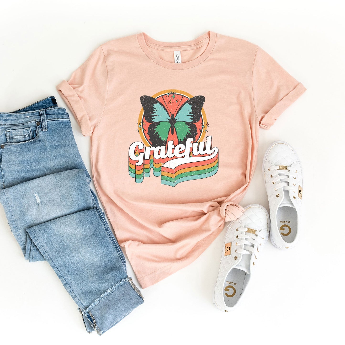 Grateful Butterfly | Short Sleeve Crew Neck