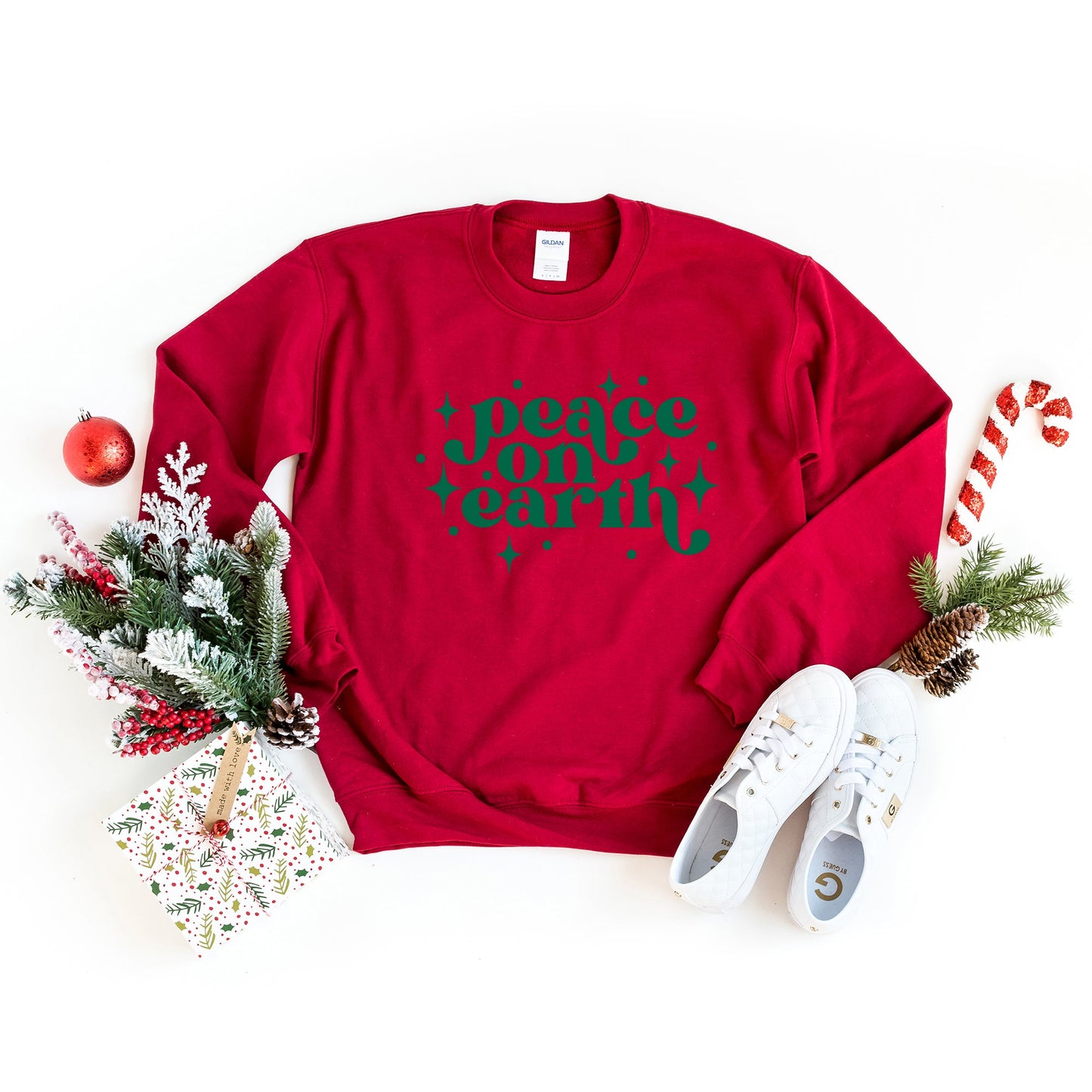 Whimsical Peace On Earth | Sweatshirt