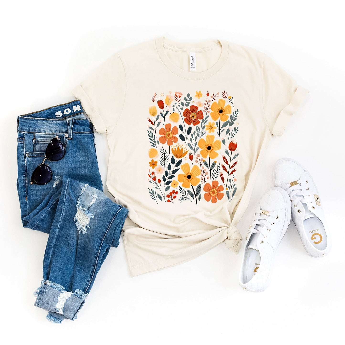 Nature Wildflowers | Short Sleeve Crew Neck