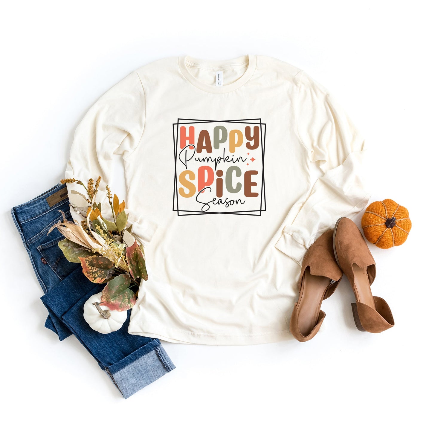 Happy Pumpkin Spice Season | Long Sleeve Crew Neck