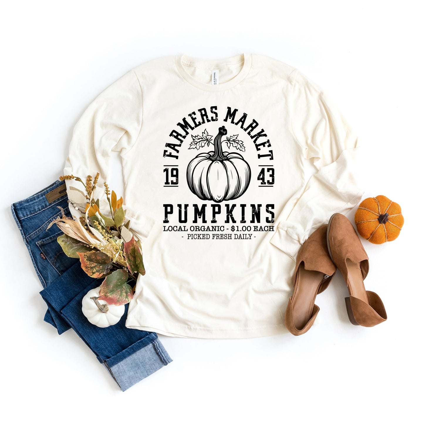 Farmers Market 1943| Long Sleeve Crew Neck