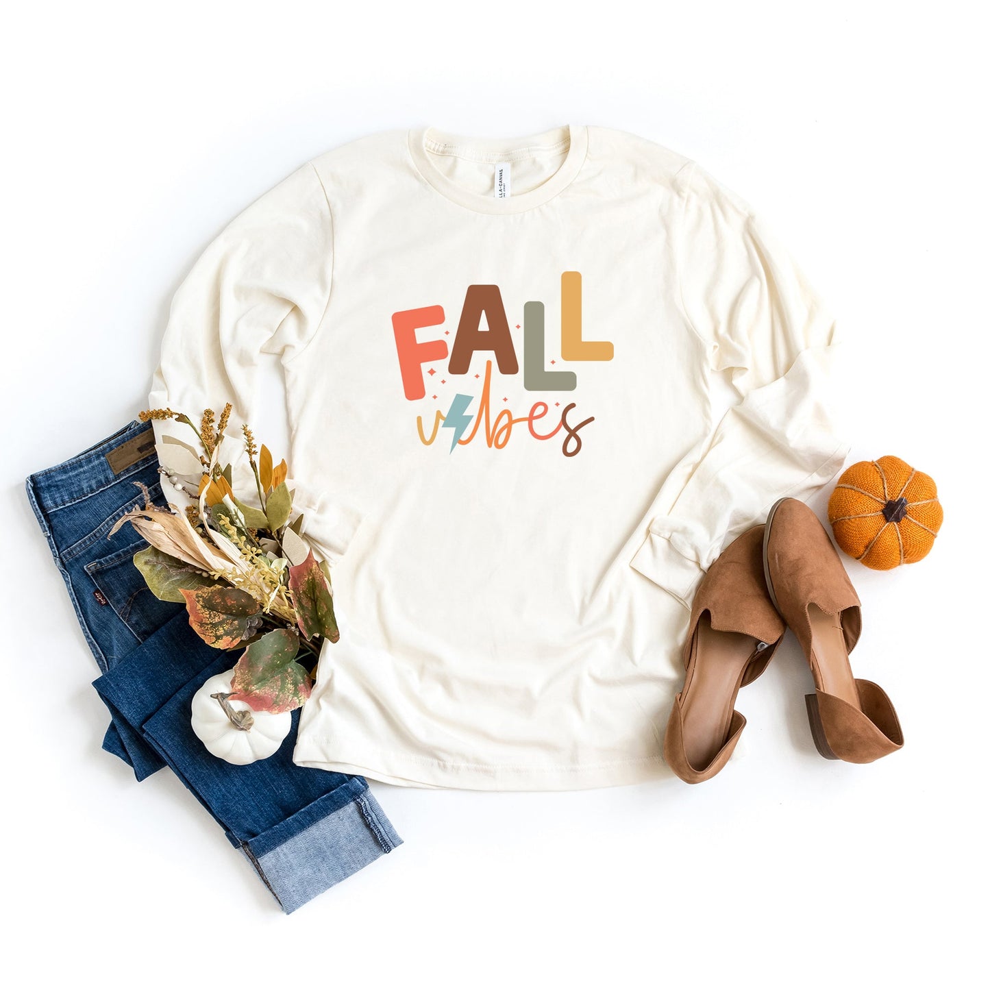 Fall Vibes | Long Sleeve Crew Neck