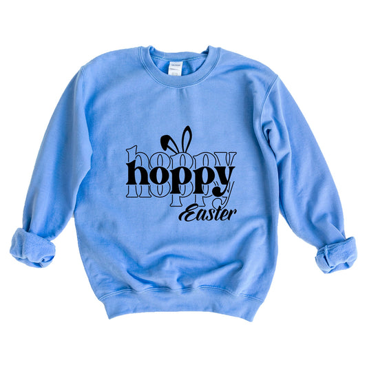 Hoppy Easter Stacked With Ears | Sweatshirt