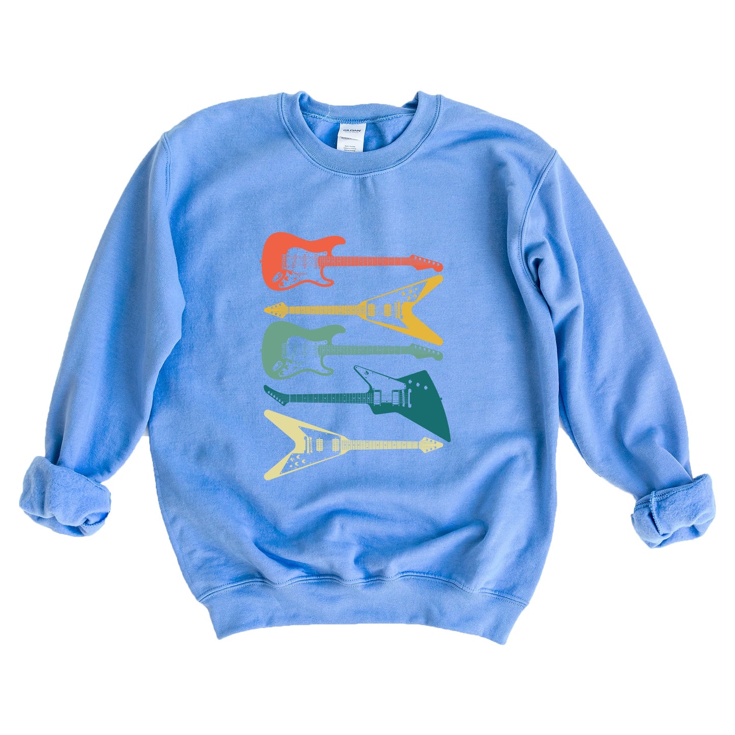 Colorful Electric Guitar Stacked | Sweatshirt