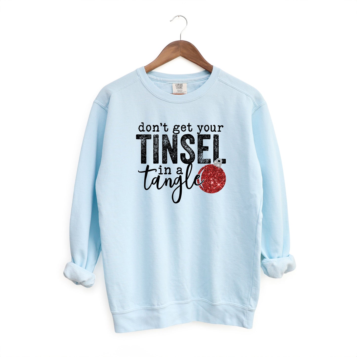 Tinsel In A Tangle Bulb | Garment Dyed Sweatshirt