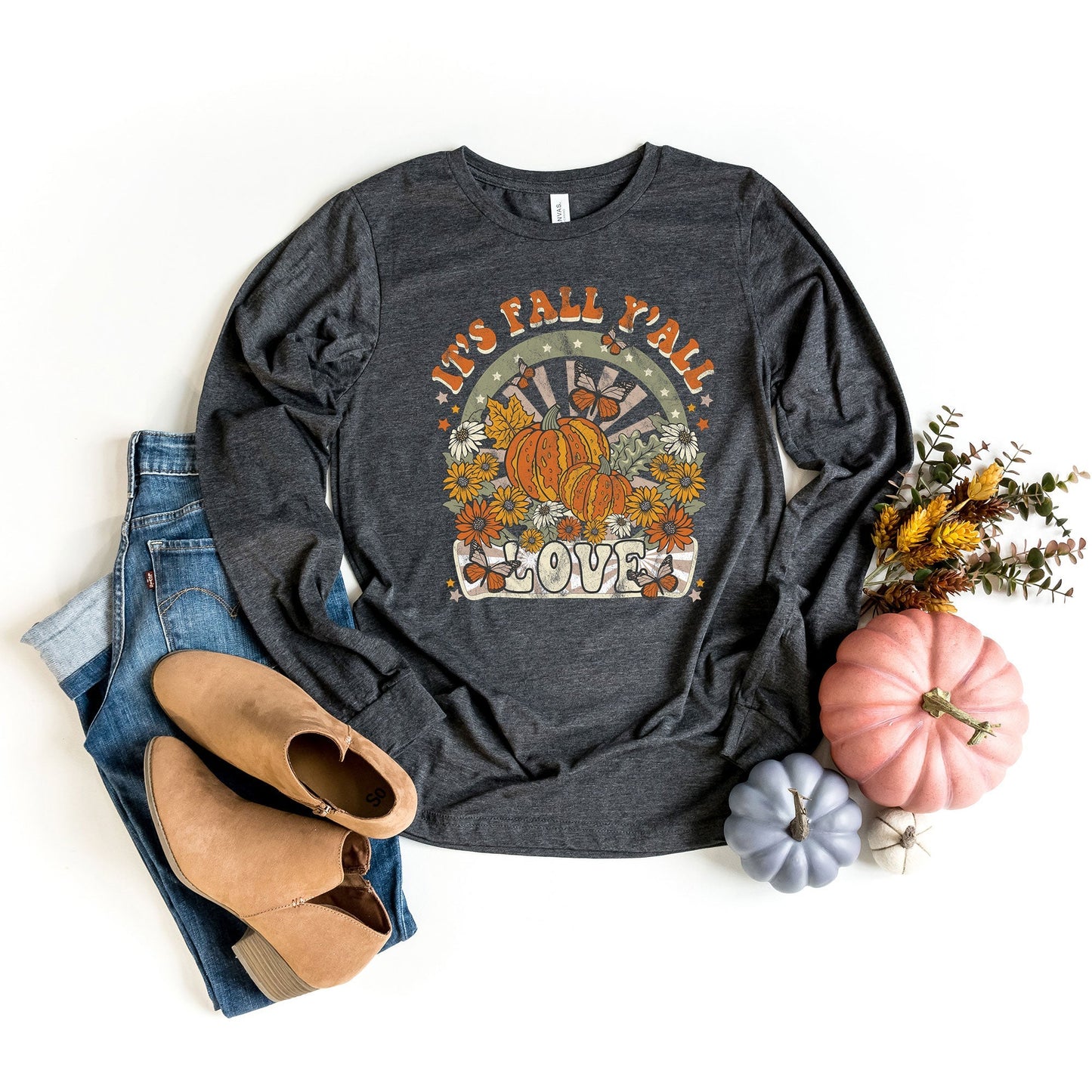 It's Fall Y'all Love | Long Sleeve Crew Neck