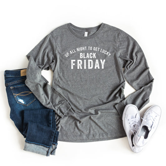 Up All Night to get Lucky | Long Sleeve Crew Neck