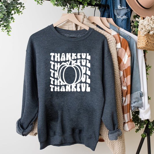 Stacked Thankful Pumpkin | Sweatshirt