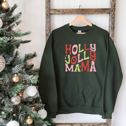 Holly Jolly Mama Colorful | Sweatshirt