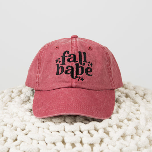 Embroidered Fall Babe Stars | Canvas Hat