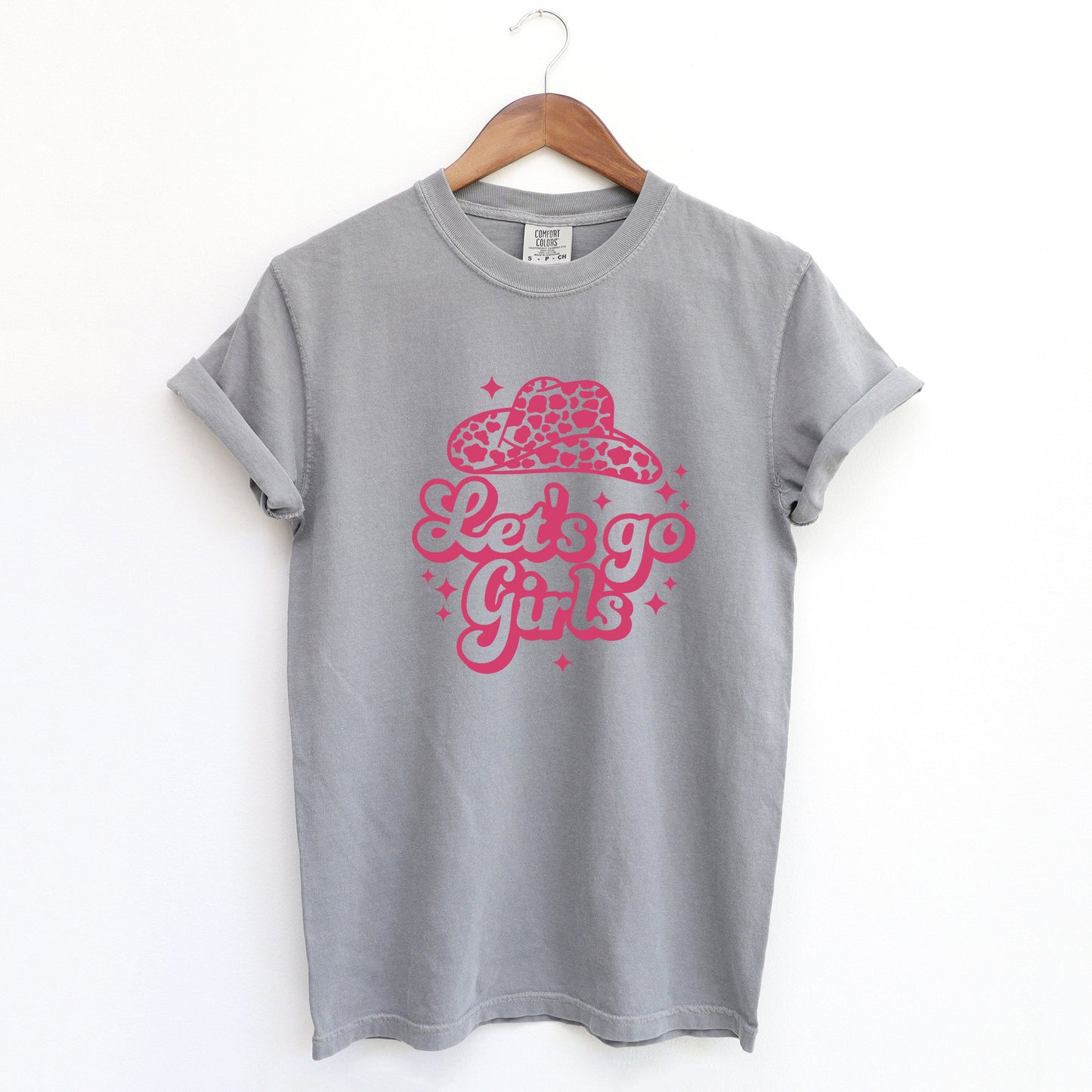 Let's Go Girl Leopard Hat | Garment Dyed Tee