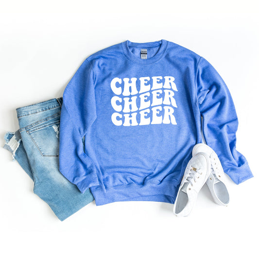 Cheer Stacked Wavy | Sweatshirt